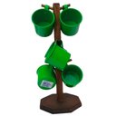 Ver imagem 1 de Suporte Rústico com 6 Canecas de Café em Alumínio Esmaltadas – Verde