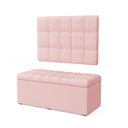 Ver imagem 2 de Kit Painel Rana 100 e Calçadeira Alpha Couro Aradecor