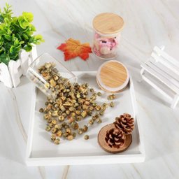 Kit 10 Potes Vidro 250ml Hermético Tampa Bambu - 3