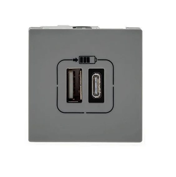 Pial Plus+ Módulo Usb Duplo Tipo A+ Tipo C 3a 615095cz | MadeiraMadeira
