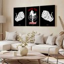 Ver imagem 3 de Kit 3 Quadro Decorativo Muay Thai Arte Marcial Sala Quarto 28x20cm
