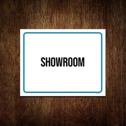 Placa Ambiente Sinalização - Showroom 27X35 - 1