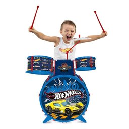 Bateria Infantil Radical com Banquinho - Hot Wheels - Fun - 1 Bateria Infantil Radical com Banquinho - Hot Wheels - Fun - 1