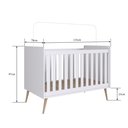 Ver imagem 3 de Berço Retro Mini Cama Pes Palito Branco - Completa Móveis