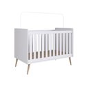 Ver imagem 1 de Berço Retro Mini Cama Pes Palito Branco - Completa Móveis