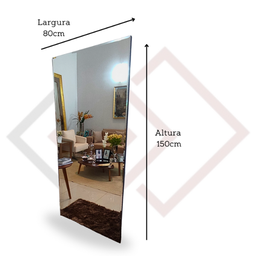 Espelho Grande Decorativo de Chão e Parede Venús Bisotê - 6