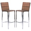 Ver imagem 1 de Kit com 2 Banquetas Altas Jardim em Alumínio Fibra Capuccino