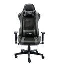 Ver imagem 3 de Cadeira Gamer Giratória em Couro One Shot Preto/Cinza