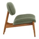 Ver imagem 4 de Poltrona Decorativa Yves Base Madeira Castanho Linho Verde Claro - Nexta Casa