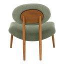 Ver imagem 6 de Poltrona Decorativa Yves Base Madeira Castanho Linho Verde Claro - Nexta Casa