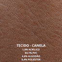 Ver imagem 5 de Poltrona Camenas em Madeira Maciça de Tauari Cor Pinhão Tecido Canela