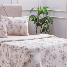 Edredom Solteiro Bella Cama Malha 125g/m² 100% Algodão 160x220cm Bege - 3