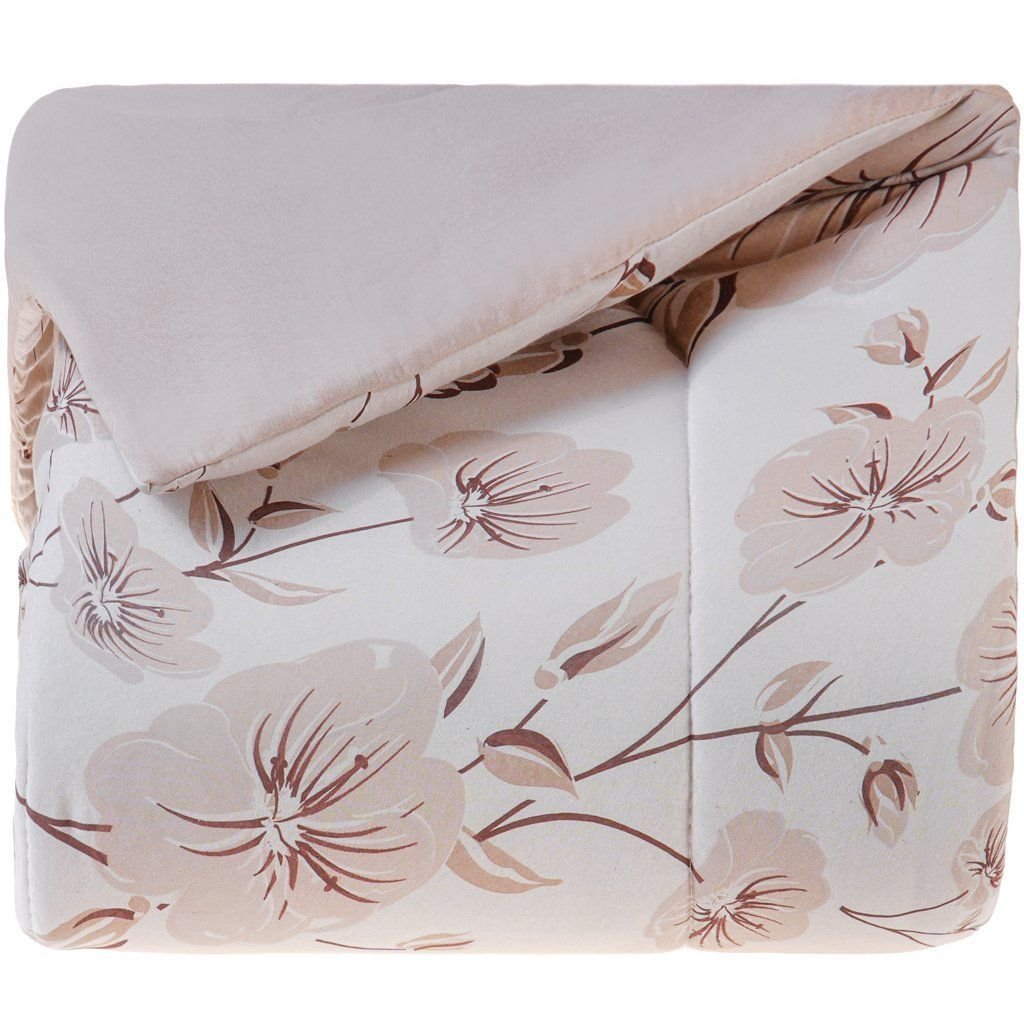 Edredom Solteiro Bella Cama Malha 125g/m² 100% Algodão 160x220cm Bege - 6