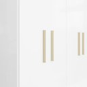 Ver imagem 3 de Guarda Roupa Casal Ipê 6 Portas Branco Fosco - Kits Paraná
