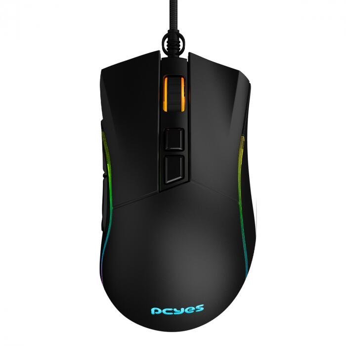 Mouse Gamer Pcyes Valus - 12400 Dpi - Rgb - 8 Botoes - Pmgvlbv