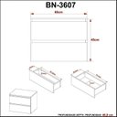 Ver mais imagens de Conjunto para Banheiro 2 Peças 1 Gabinete 2 Gavetas 1 Espelheira 3 Prateleiras BN3608 Branco