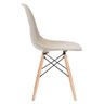 Kit 4 Cadeiras Charles Eames Eiffel Dsw - Base de Madeira Clara - Nude - 3