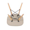 Ver imagem 5 de Kit 4 Cadeiras Charles Eames Eiffel Dsw - Base de Madeira Clara - Nude
