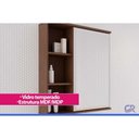 Ver imagem 5 de Espelheira Banheiro Treviso 56x63cm Cinamomo MGM