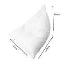 Ver imagem 2 de Puff Pera Triangular Corino Cheio Conforto Almofadão Gigante Hall de Entrada Eventos - Branco