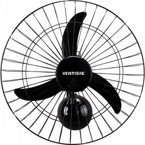 Ventilador de Parede Ventisol Oscilante 60cm Aço Preto Bivolt
