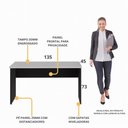 Ver imagem 3 de Escrivaninha Mesa de Escritório 135cm Multimóveis CR25315 