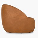 Ver imagem 5 de Poltrona Giratória 87cm Heidi Courino Caramelo - Sallar Home