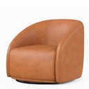 Ver imagem 4 de Poltrona Giratória 87cm Heidi Courino Caramelo - Sallar Home