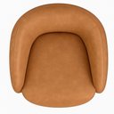 Ver imagem 3 de Poltrona Giratória 87cm Heidi Courino Caramelo - Sallar Home
