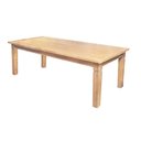 Ver imagem 2 de Mesa Jantar Retangular Madeira Maciça Aurora 200x100 com 8 Cadeiras Paris Base Alumínio - Natural