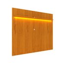 Ver imagem 2 de Painel para TV Ripado com LED Serena 230 cm Sala Madeira