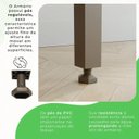 Ver imagem 6 de Armario de Cozinha Salleto New Topazio 6 Portas e 2 Gavetas (cinamomo/off White)