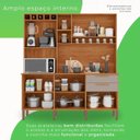 Ver imagem 3 de Armario de Cozinha Salleto New Topazio 6 Portas e 2 Gavetas (cinamomo/off White)