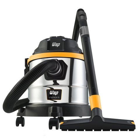 Aspirador de Pó e Água WAP GTW INOX 15 1700W Barril com Bocal de Sopro 127V