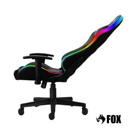 Cadeira Gamer Fox Racer Rgb com Iluminação Led Preta Ut-c1583l - 3