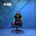 Ver imagem 7 de Cadeira Gamer Fox Racer Rgb com Iluminação Led Preta Ut-c1583l