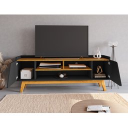 Rack para TV até 65 Polegadas Turim 2 Portas 1 Prateleira  - 7