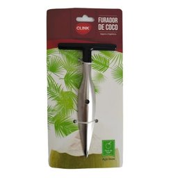 Furador Coco Aço Inox Profissional Resistente Abridor Manual Agua Coco Natural Fura Prático - 6