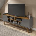 Ver imagem 1 de Rack Para TV Até 65 Polegadas 2 Portas 3 Nichos Decor 