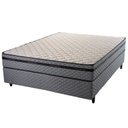 Ver imagem 2 de Cama Box Casal com Base Sommier 138x188x64cm Fenix Special Cinza Hellen Colchões