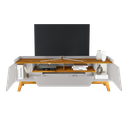 Ver imagem 5 de Rack Para TV Até 70 Polegadas 2 Portas 1 Gaveta 2 Nichos Decor