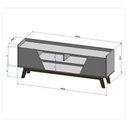 Ver imagem 3 de Rack Para TV Até 70 Polegadas 2 Portas 1 Gaveta 2 Nichos Decor