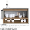 Ver imagem 4 de Gabinete para Banheiro 01 Porta Basculante 80cm Mel Arenas Proddy