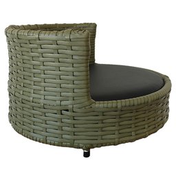 Sofá Caminha Pets Comfort Redonda Estofamento Impermeável - Junco Verde Militar - 3