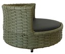 Ver imagem 3 de Sofá Caminha Pets Comfort Redonda Estofamento Impermeável - Junco Verde Militar