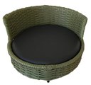 Ver imagem 5 de Sofá Caminha Pets Comfort Redonda Estofamento Impermeável - Junco Verde Militar