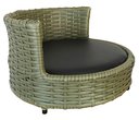 Ver imagem 2 de Sofá Caminha Pets Comfort Redonda Estofamento Impermeável - Junco Verde Militar
