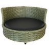 Sofá Caminha Pets Comfort Redonda Estofamento Impermeável - Junco Verde Militar - 1