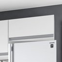 Ver imagem 2 de Armário Aéreo Multiuso Geladeira Lux 80cm 100% MDF 01 Porta Basculante Branco TX Fosco - Desk