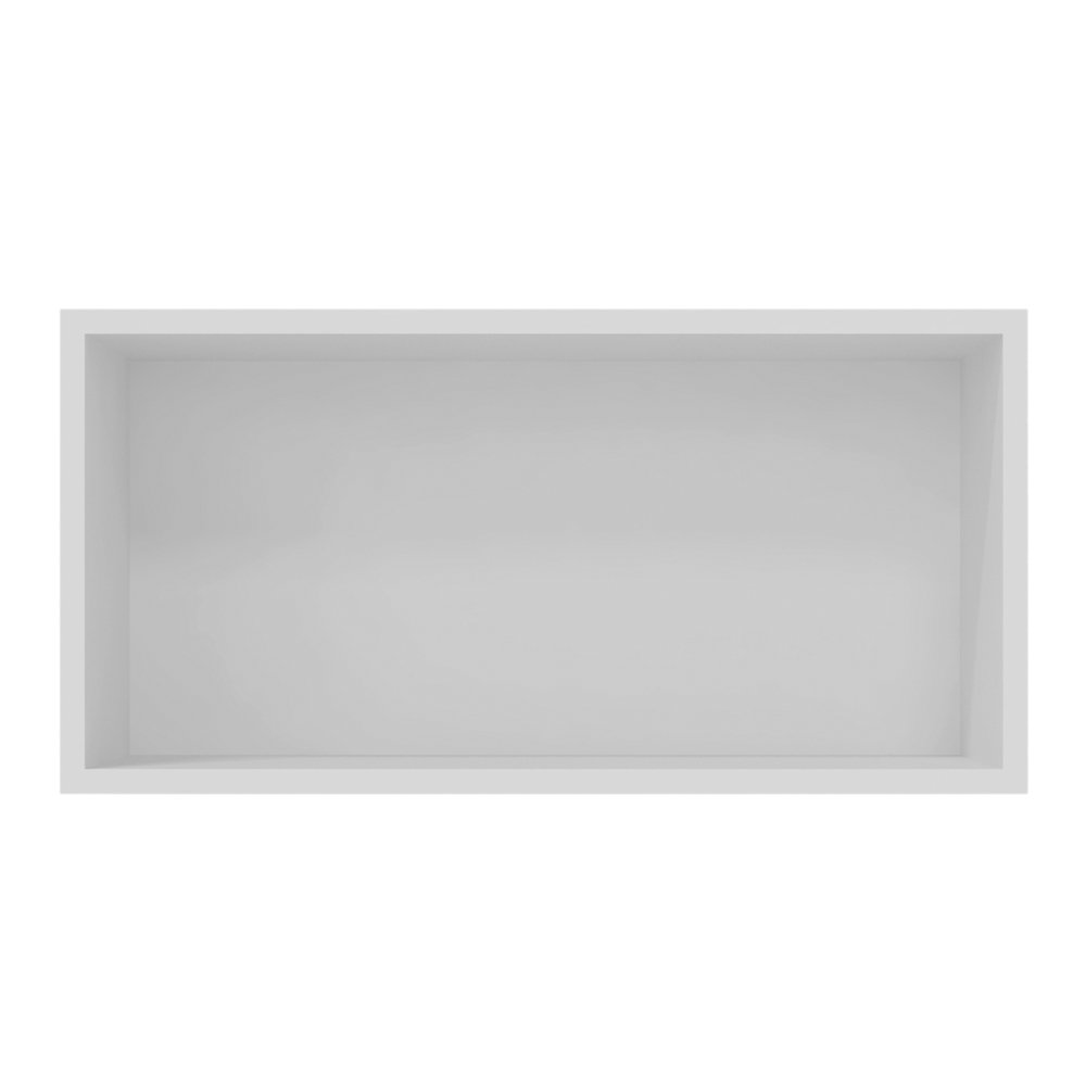 Armário Aéreo Multiuso Geladeira Lux 80cm 100% MDF 01 Porta Basculante Branco TX Fosco - Desk - 3